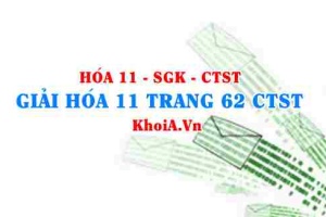 Giải Hóa 11 trang 62 Chân trời Sáng tạo